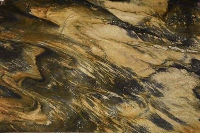 Tranh Đá Granite đối xứng màu vàng nâu nguyên tấm ML G02