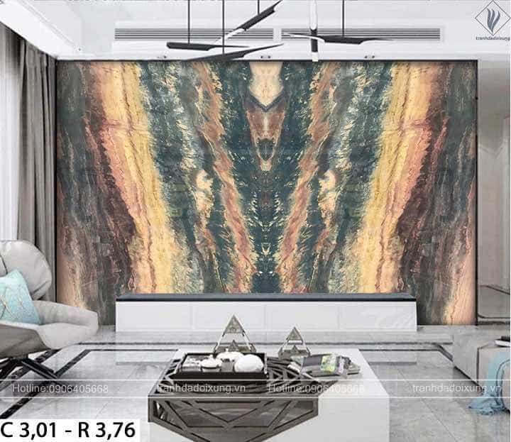 Vách Tivi Ốp Đá Granite Cánh Đồng S G2 trang trí phòng khách
