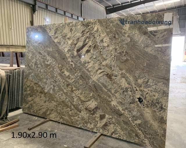 Tranh đá Granite xám kem nguyên tấm EG 6