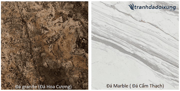 phân biệt đá granite và đá marble